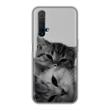 Чехол с рисунком кот на Realme X50 (Пара котов)