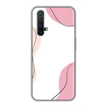 Чохол квітковий дизайн для Realme X50 – Рожевий фон