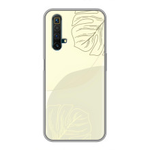 Чохол квітковий дизайн для Realme X50 – Зелений фон