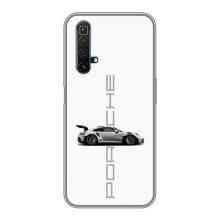 Чохол з авто Порше для Realme X50 – білий порше