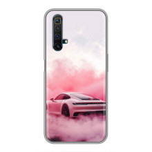 Чохол з авто Порше для Realme X50 – Рожевий Порше