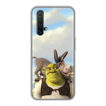 Чехол с мультфильмом Шрек на Realme X50 – Шрек и осел