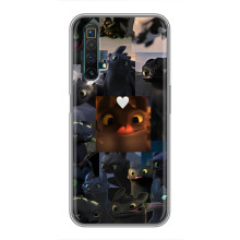 Чехол как приручить дракона на Realme X50 – Дракон коллаж