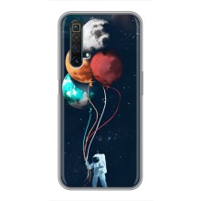 Космические Чехлы для Реалми Х50 (VPrint) (Планеты шарики)
