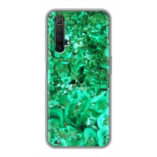 Мраморный чехол на Realme X50 (VPrint) (Салатный Мрамор)