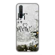 Новорічні, Святкові Чохли для Realme X50 - 2024 год – Let it snow