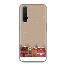 Новогодние, Праздничные Чехлы для Realme X50 - 2024 год (Зимний город)