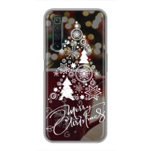 Рождественские Чехлы для Realme X50 (VPrint) (Елочка узорная)