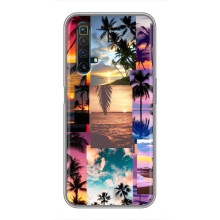 Силиконовый чехол с КАРТИНКАМИ лето для Realme X50 (AlphaPrint) (Летний отпуск)