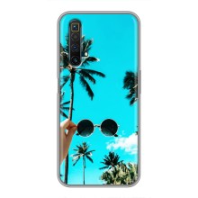 Силиконовый чехол с КАРТИНКАМИ лето для Realme X50 (AlphaPrint) (Взгляд лето)