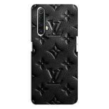 Текстурный Чехол Louis Vuitton для Реалми х50 – Черный ЛВ