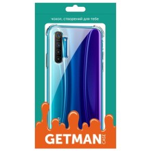 TPU чехол GETMAN Ease с усиленными углами для Realme XT – Прозрачный