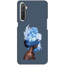 Чехлы (ART) Цветы на Realme XT (VPrint) (Цветы на голове)