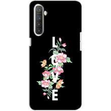 Чехлы для любимой на RealMe ХТ (VPrint) (Квіти LOVE)