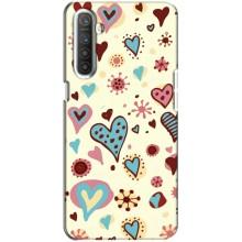 Чехлы для любимой на RealMe ХТ (VPrint) (Сердечки)