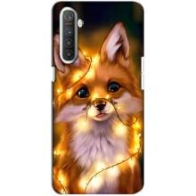 Чехлы с картинкой Лисички для Realme XT (VPrint) (Лисичка в гирляндах)