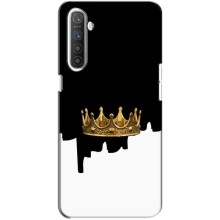 Чехол (Корона на чёрном фоне) для Реалми ХТ – Золотая корона