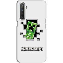 Чохол Майнкрафт на Realme XT (AlphaPrint) Minecraft (кріпер Майнкрафт)
