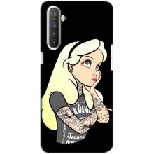 Чехол с печатью для Realme XT - (Мода) (AlphaPrint) (Девочка в тату)