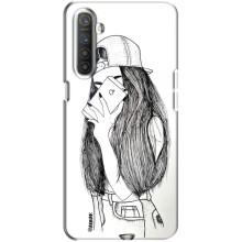 Чехол с печатью для Realme XT - (Мода) (AlphaPrint) (Фото девочки)