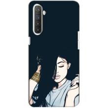 Чехол с печатью для Realme XT - (Мода) (AlphaPrint) (Красивая девочка)