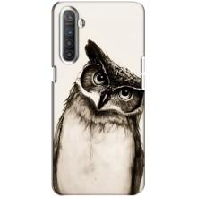 Чехол с птицами на Realme XT (VPrint) (Сова)