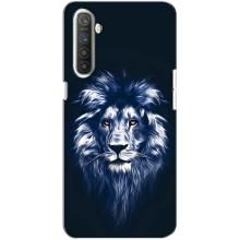 Чехол со Львом для Realme XT (VPrint) (Синий Лев)