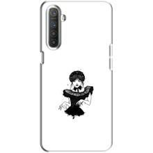 Чехлы Венсдей на Realme XT Уэнсдей (AlphaPrint) (танец Уэнздей)