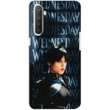 Чехлы Венсдей на Realme XT Уэнсдей (AlphaPrint) (Уэнздей кошка)