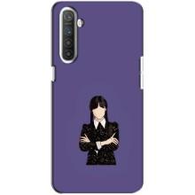 Чехлы Венсдей на Realme XT Уэнсдей (AlphaPrint) (Уэнздей в черном)