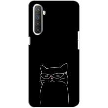 Чехол с рисунком кот на Realme XT – Равнодушный кот