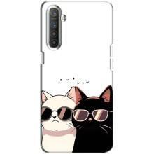 Чехол с рисунком кот на Realme XT – Коты в очках
