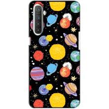 Космические Чехлы для Реалми ХТ (VPrint) (Рисованные планеты)