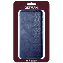 Шкіряний чохол книжка GETMAN Cubic (PU) для Xiaomi Redmi 10C – Синій