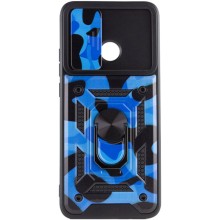 Ударопрочный чехол Camshield Serge Ring Camo для Xiaomi Redmi 10C – Синий