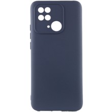 Чохол Silicone Cover Lakshmi Full Camera (AAA) для Xiaomi Redmi 10C – Темно-синій
