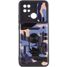 Ударопрочный чехол Camshield Serge Ring Camo для Xiaomi Redmi 10C – Фиолетовый