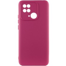 Чехол Silicone Cover Lakshmi Full Camera (A) для Xiaomi Redmi 10C – Бордовый