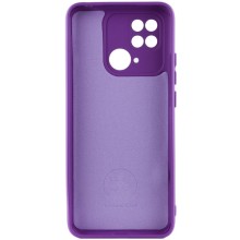 Чехол Silicone Cover Lakshmi Full Camera (A) для Xiaomi Redmi 10C – Фиолетовый