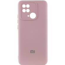 Чехол Silicone Cover Lakshmi Full Camera (AAA) with Logo для Xiaomi Redmi 10C – Розовый