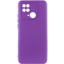 Чохол Silicone Cover Lakshmi Full Camera (AA) для Xiaomi Redmi 10C – Фіолетовий