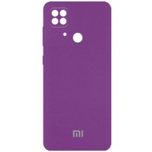 Чехол Silicone Cover Full Camera (AA) для Xiaomi Redmi 10C – Фиолетовый