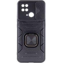 Ударопрочный чехол Camshield Flash Ring для Xiaomi Redmi 10C – Черный