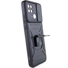 Ударопрочный чехол Camshield Flash Ring для Xiaomi Redmi 10C – Черный