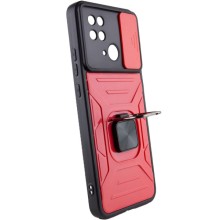 Ударопрочный чехол Camshield Flash Ring для Xiaomi Redmi 10C – Красный