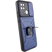 Ударопрочный чехол Camshield Flash Ring для Xiaomi Redmi 10C – Синий