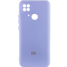Чехол Silicone Cover Lakshmi Full Camera (AAA) with Logo для Xiaomi Redmi 10C – Сиреневый