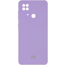 Чохол Silicone Cover Full Camera (AA) для Xiaomi Redmi 10C – Бузковий