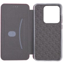 Кожаный чехол-книжка Classy для Xiaomi Redmi 10C – Бордовый