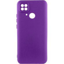 Чехол TPU GETMAN Liquid Silk Full Camera для Xiaomi Redmi 10C (Фиолетовый)